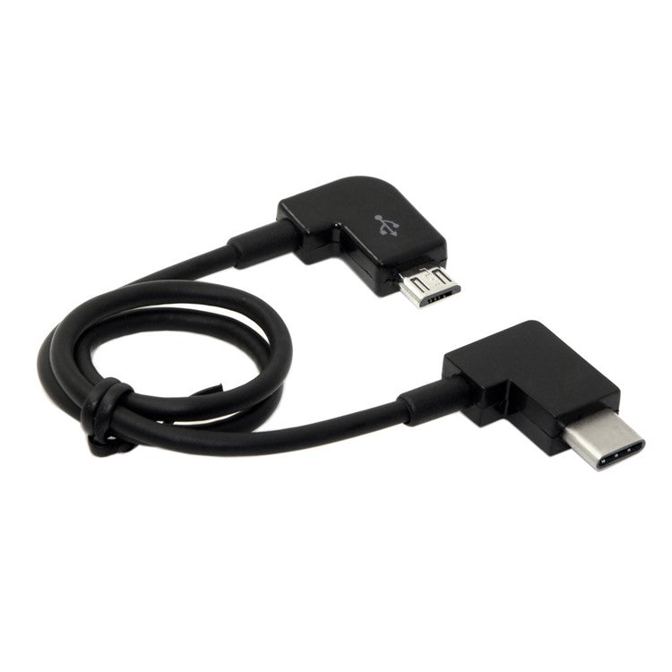 CY UC-055 Remote Controller Elbow Data Cable Type-C to Left Angled Micro USB for DJI Mavic Pro Platinum Mavic Pro RC Accessories