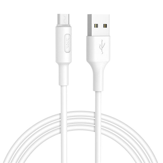 HOCO X25 1M Soarer Micro USB Data Sync Charging Cable - White