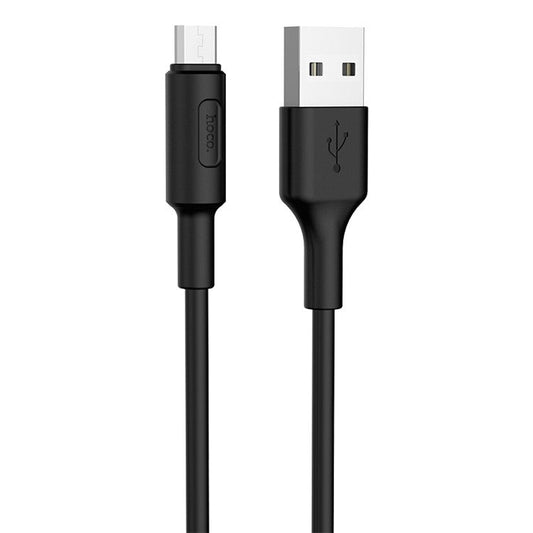 HOCO X25 1M Soarer Micro USB Data Transfer Charging Cable - Black