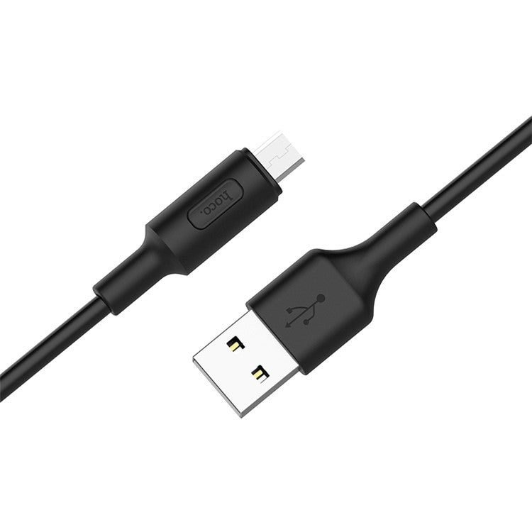 HOCO X25 1M Soarer Micro USB Data Transfer Charging Cable - Black