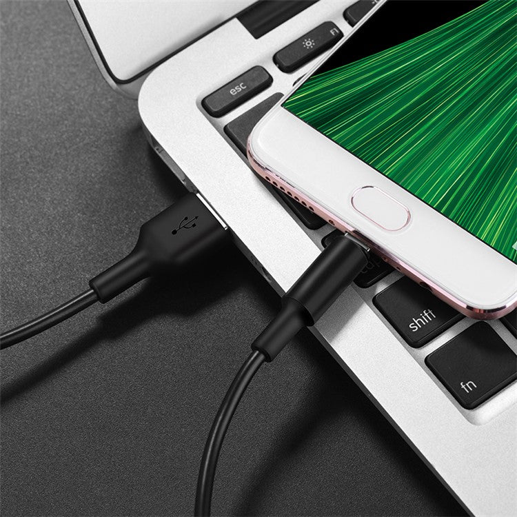 HOCO X25 1M Soarer Micro USB Data Transfer Charging Cable - Black