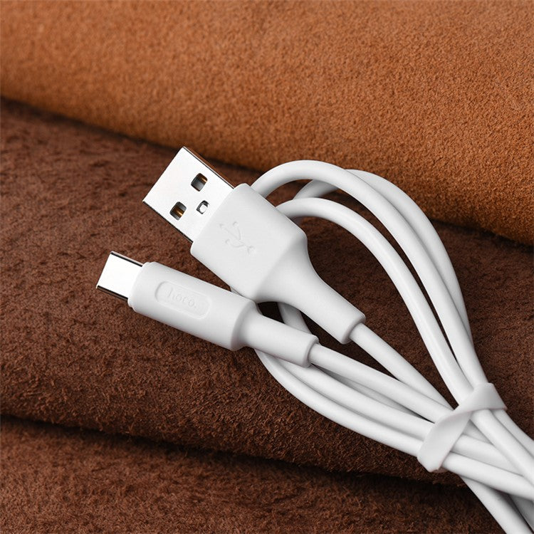 HOCO X25 1M Soarer Type-C Data Transfer Charging Cable - White