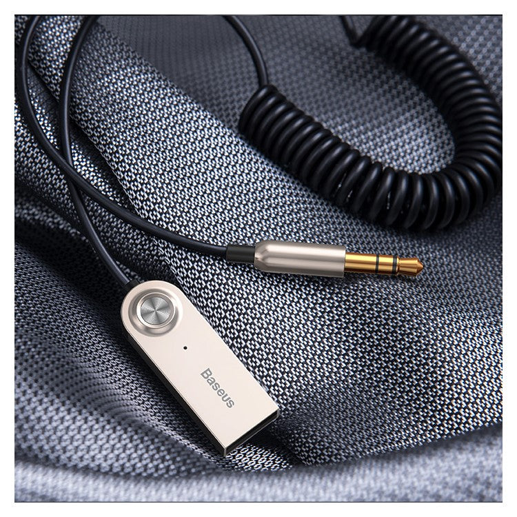 BASEUS BA01 Wireless Bluetooth USB Adapter Cable Transmitter Stereo Audio Music Dongle Converter Cord - Black