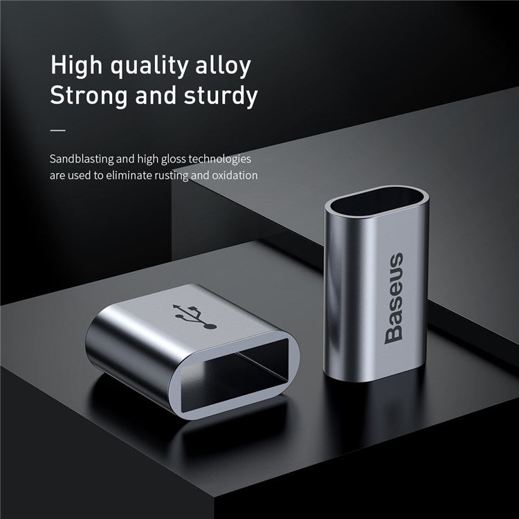 BASEUS Simple HW 23cm 40W USB to Type-C Super Quick Charging Sync Cable - Silver + Black