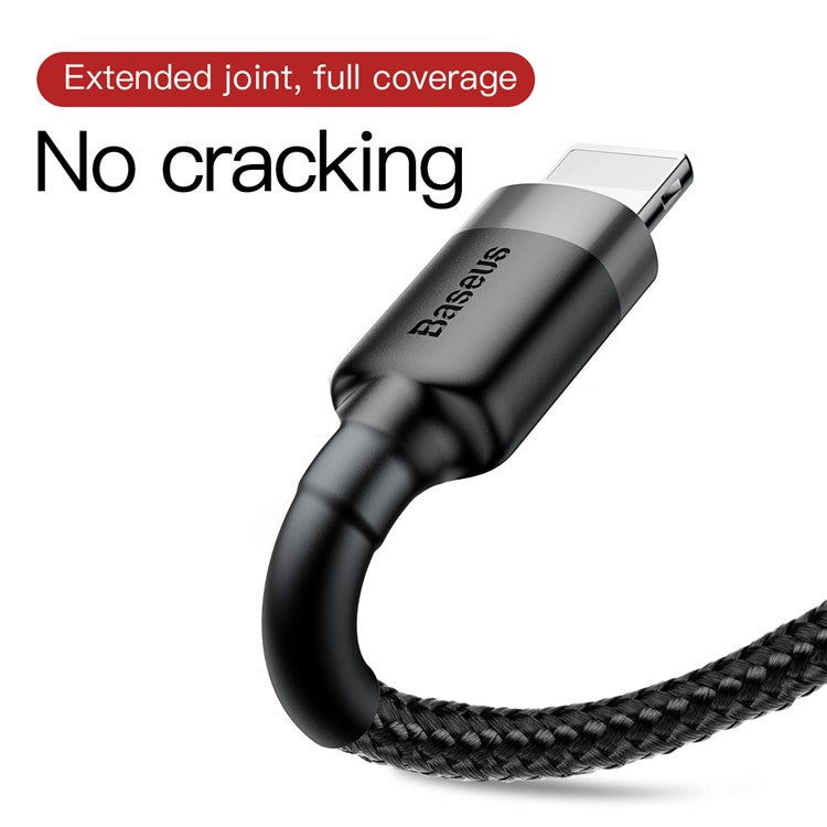 BASEUS KLF Series 3m 2A USB iP Charging Cable - Grey / Black