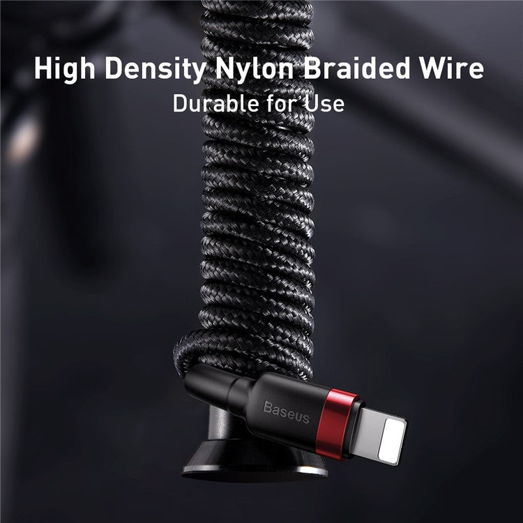 BASEUS Type-C to iP Sync Data Cable PD Quick Charge 18W 1m Nylon Braided Cable - Red