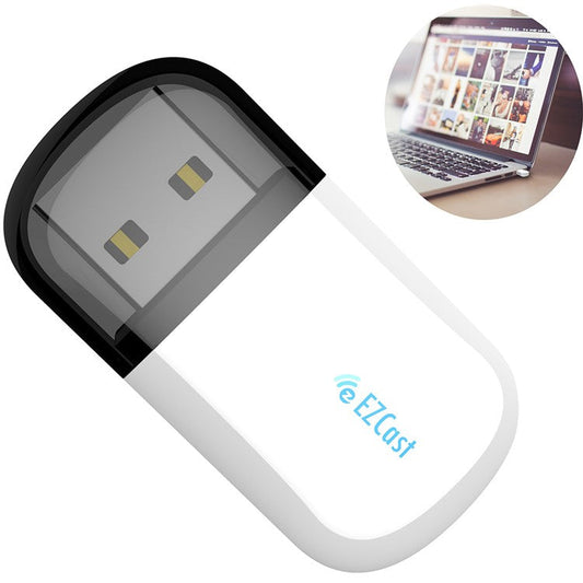 EZC-5200BS USB WiFi Wireless Adapter 2.4G & 5G Dual Band Bluetooth 4.2 + Dirver-free - White