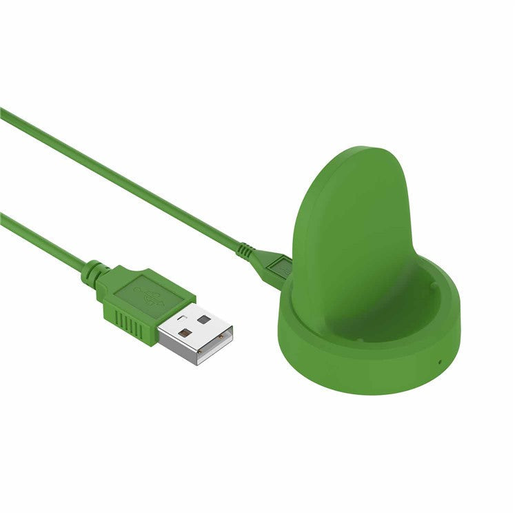 For Samsung Galaxy Watch 5 40mm 44mm / Watch 5 Pro 45mm / Watch4 Classic 46mm 42mm Charger USB Magnetic Charging Dock with Indicator - Green