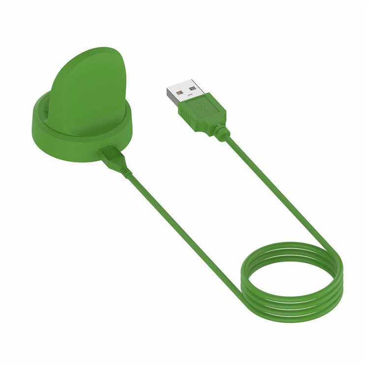 For Samsung Galaxy Watch 5 40mm 44mm / Watch 5 Pro 45mm / Watch4 Classic 46mm 42mm Charger USB Magnetic Charging Dock with Indicator - Green