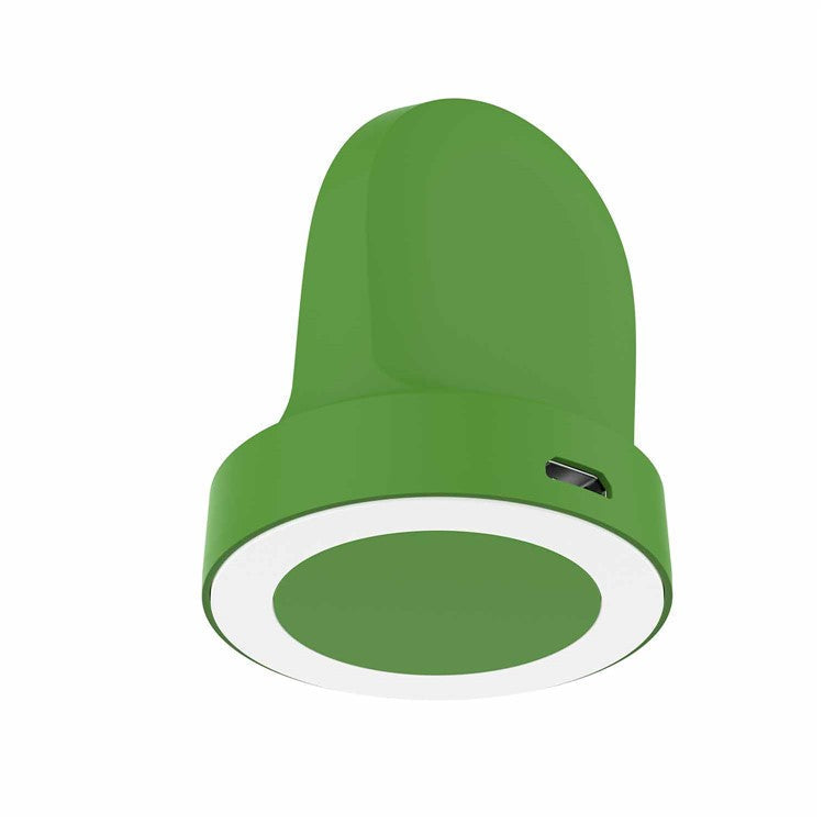 For Samsung Galaxy Watch 5 40mm 44mm / Watch 5 Pro 45mm / Watch4 Classic 46mm 42mm Charger USB Magnetic Charging Dock with Indicator - Green