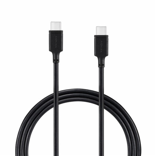 MOMAX Zero for iPhone 15 Series Type-C to Type-C Data Cable 3A Charge Sync Cord 1m - Black