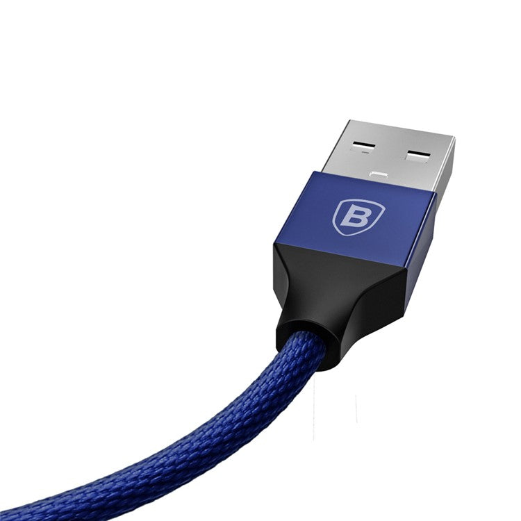 BASEUS Yiven Data Sync Charge iP Cable for iPhone 7, iOS 10 Version (1.8m) - Navy Blue