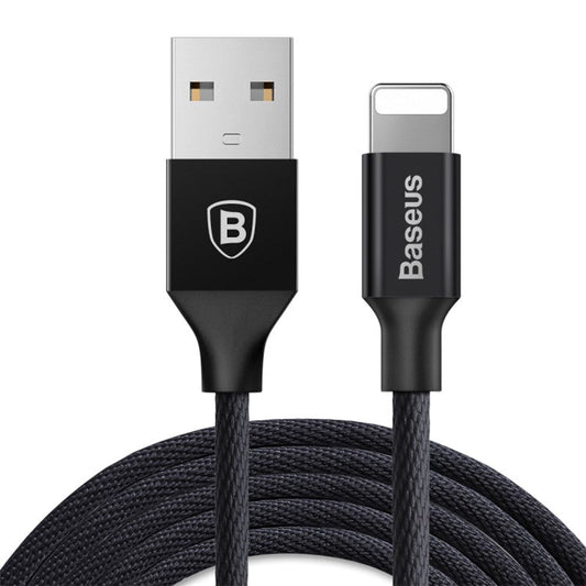BASEUS Yiven Data Sync Cable Charging Cord iP USB Cable for iPhone (iOS 10 Version) 3m - Black