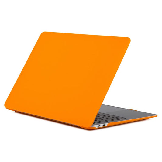 Matte Plastic Front and Back Cover Protection Shell for MacBook Air 13.3" Retina Display A2337 M1 (2020)/Air 13.3'' Retina Display A2179 (2020)/Air 13.3-inch (2019) (2018) A1932 - Orange