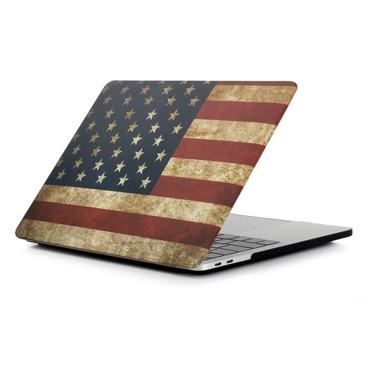 Patterned Front/Back Hard PC Case for MacBook Air 13.3" Retina Display A2337 M1 (2020)/Air 13.3'' Retina Display A2179 (2020)/Air 13.3-inch (2019) (2018) A1932 - American Flag