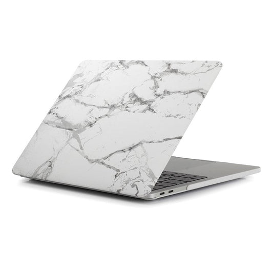 Patterned PC Protective Cover for MacBook Air 13.3" Retina Display A2337 M1 (2020)/Air 13.3'' Retina Display A2179 (2020)/Air 13.3-inch (2019) (2018) A1932 - Marble Pattern / Dark Grey