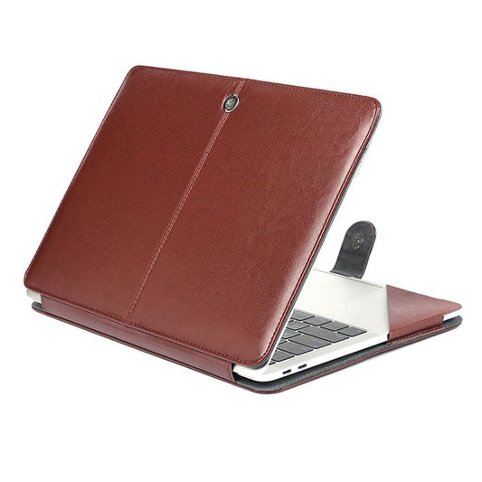 Crazy Horse Leather Case for MacBook Air 13.3" Retina Display A2337 M1 (2020)/Air 13.3'' Retina Display A2179 (2020)/Air 13.3-inch (2019) (2018) A1932 - Brown