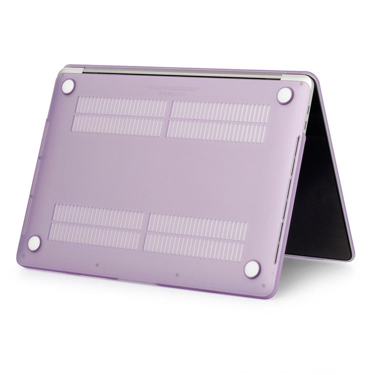 Matte Anti-scratch Plastic Front and Back Cover for MacBook Pro 13 inch 2016 A1706/A1708/A1989/A2159/A2251/A2289/A2338 - Purple