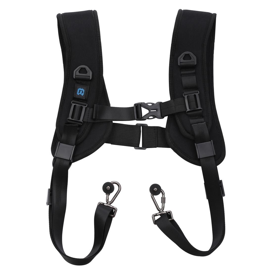 PULUZ Quick Release Double Shoulder Harness Soft Pad Decompression Foam Strap Belt for DSLR Digital Cameras (Style1)