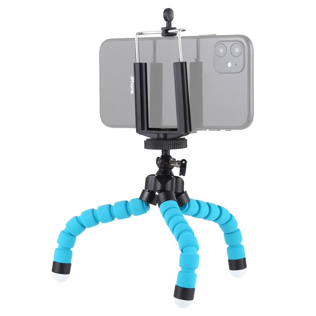 Flexible Octopus Bubble Tripod Holder Stand Mount for Mobile Phone / Digital Camera (Blue)