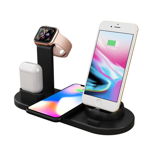 UD15 3 in 1 Rotatable Wireless Charging Dock Station for Apple iPhone/Android Device /Type-C Device - Black