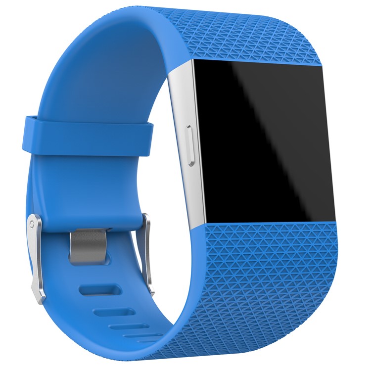 For Fitbit Surge Soft TPE Watch Strap with Installation Tools - Baby Blue, Size: S