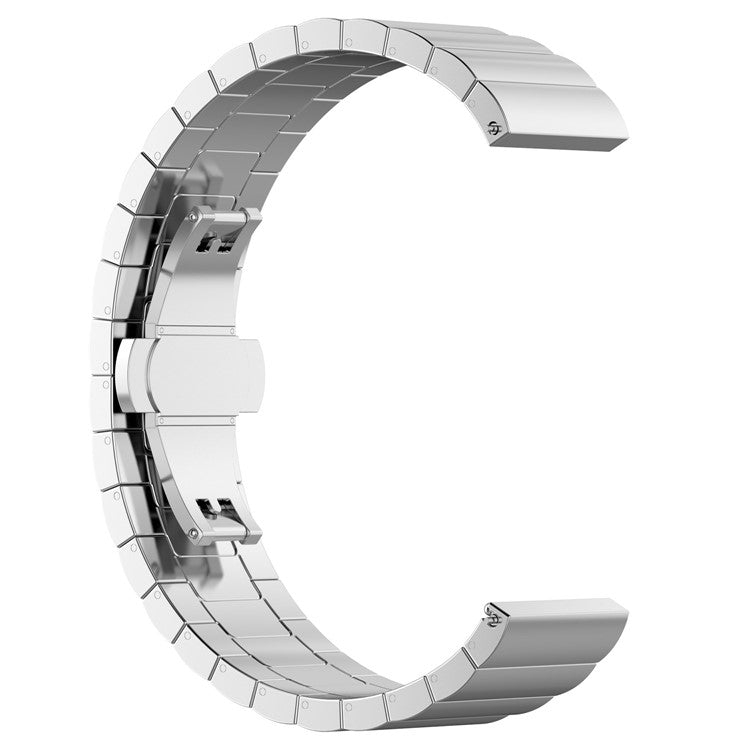 22mm Solid Stainless Steel Link Chain Watch Band for Samsung Gear S3 Classic / S3 Frontier - Silver Color
