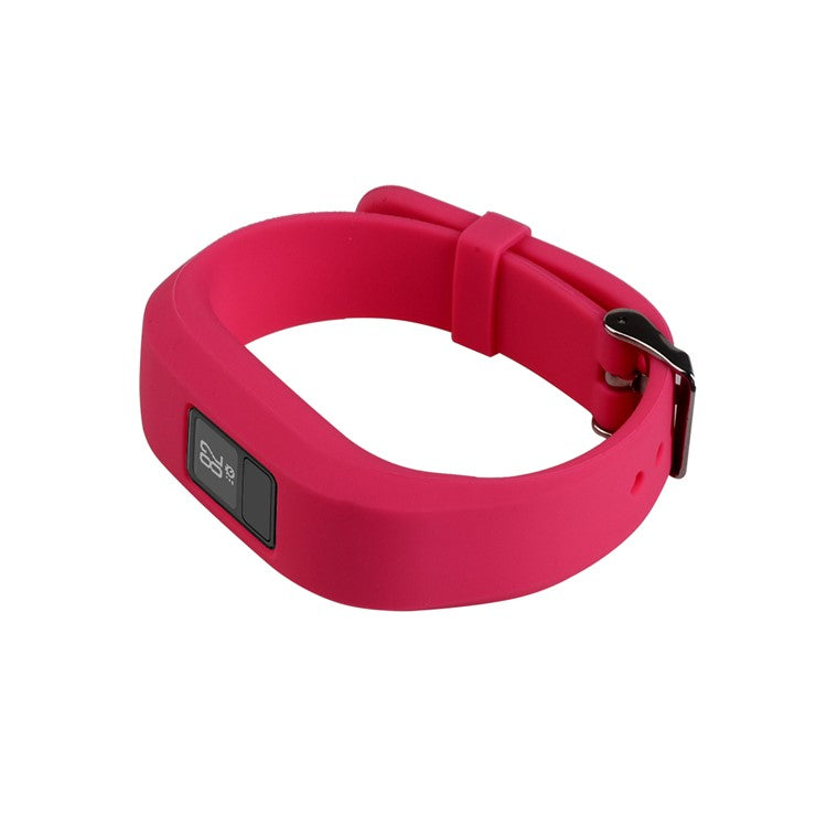 For Garmin Vivofit 3 Soft Silicone Watch Band Adjustable Replacement Strap - Rose
