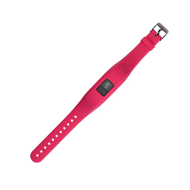 For Garmin Vivofit 3 Soft Silicone Watch Band Adjustable Replacement Strap - Rose