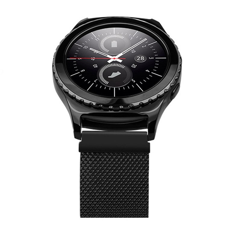 20mm Magnetic Milanese Loop Metal Watch Band for Huawei Watch 2 - Black