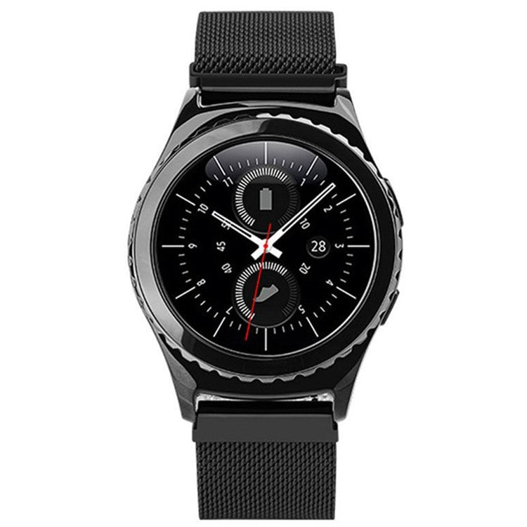 20mm Magnetic Milanese Loop Metal Watch Band for Huawei Watch 2 - Black
