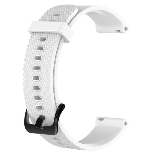 Textured Silicone Watch Sport Band for Suunto 3 Fitness - White / Size: S