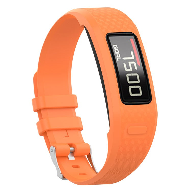 Soft Flexible Silicone Watch Strap for Garmin Vivofit 1 / Vivofit 2 - Size: L / Orange