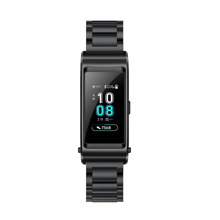 Three Beads Classic Buckle Metal Watch Band for Huawei TalkBand B5 - Black