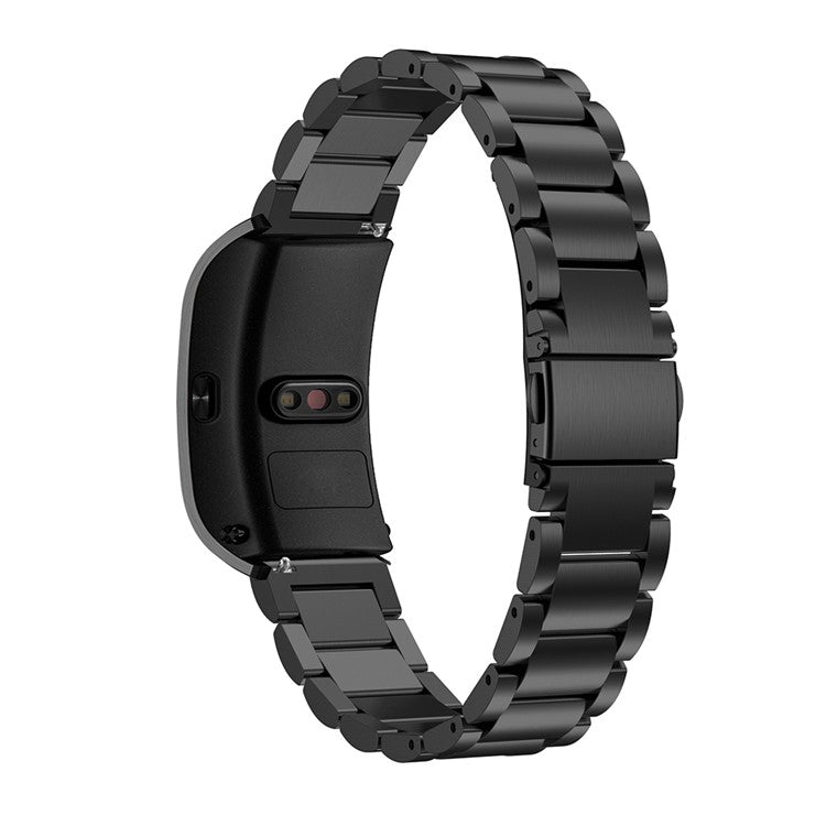 Three Beads Classic Buckle Metal Watch Band for Huawei TalkBand B5 - Black