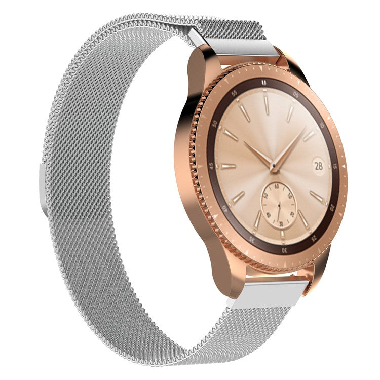 Luxury Milanese Stainless Steel Magnetic Watch Strap for Samsung Galaxy Watch 42mm - Silver