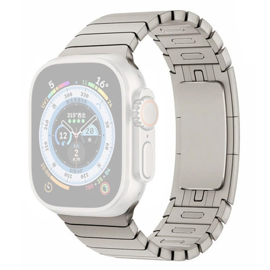 For Apple Watch Series 10 46mm / Ultra 2 Ultra 49mm /  Series 9 8 7 45mm / 6 5 4 SE (2023) SE (2022) SE 44mm / 3 2 1 42mm Stainless Steel Watch Strap - Titanium