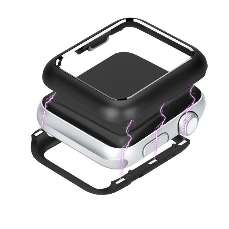 Magnetic Attraction Metal Frame Cover for Apple Watch Series 3 2 1 38mm  - Black