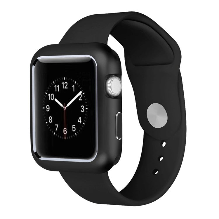 Magnetic Attraction Metal Frame Cover for Apple Watch Series 3 2 1 38mm  - Black