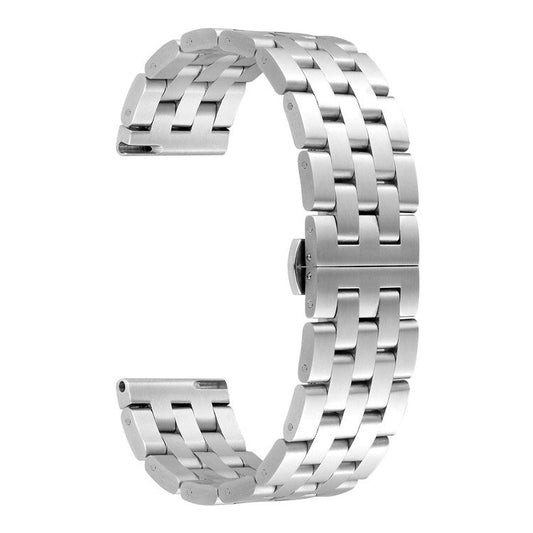 20mm Stainless Steel Watch Band Wrist Strap Replacement for Samsung Galaxy Watch 42mm - Silver