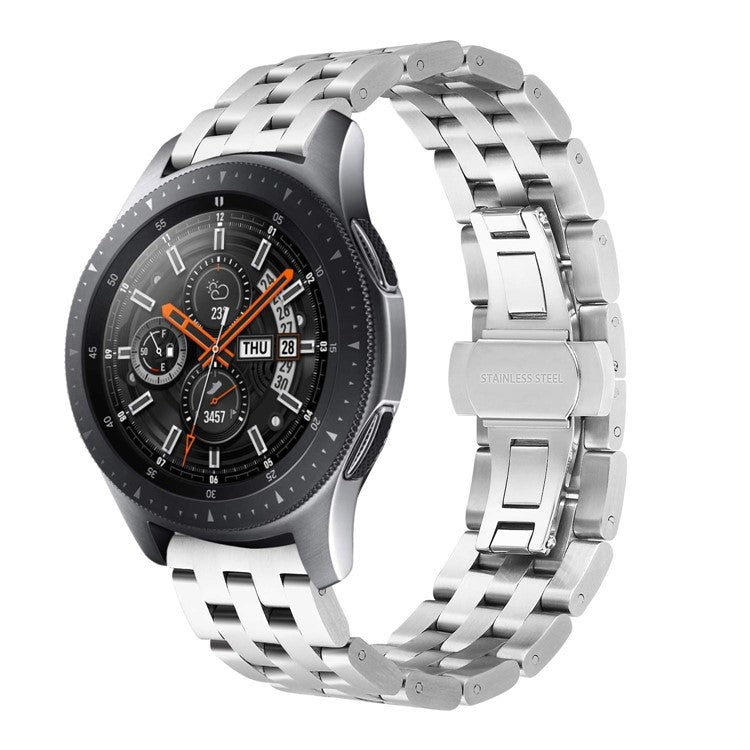 20mm Stainless Steel Watch Band Wrist Strap Replacement for Samsung Galaxy Watch 42mm - Silver