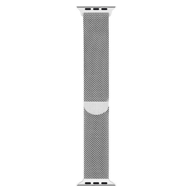 Milanese Mesh Stainless Steel Magnetic Watch Strap for Apple Watch Series 10 46mm / Ultra 2 Ultra 49mm / 9 8 7 45mm / SE (2023) SE (2022) SE 6 5 4 44mm / 3 2 1 42mm - Silver