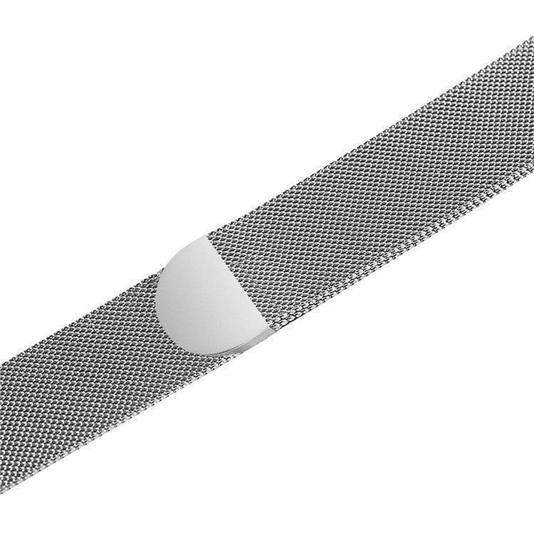 Milanese Mesh Stainless Steel Magnetic Watch Strap for Apple Watch Series 10 46mm / Ultra 2 Ultra 49mm / 9 8 7 45mm / SE (2023) SE (2022) SE 6 5 4 44mm / 3 2 1 42mm - Silver