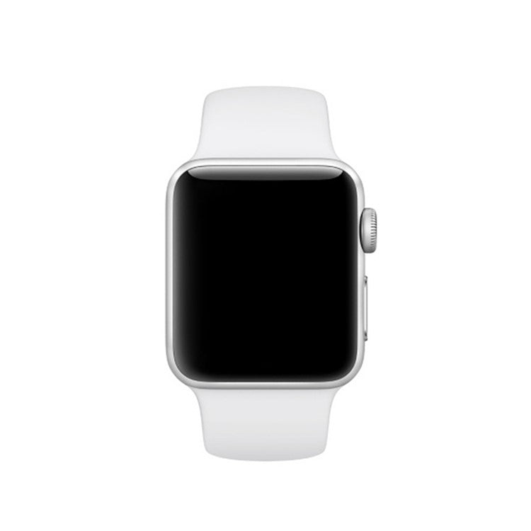 Silicone Wrist Strap Replacement for Apple Watch Series 10 46mm / Ultra 2 Ultra 49mm / 9 8 7 45mm / SE (2023) SE (2022) SE 6 5 4 44mm / 3 2 1 42mm (Lengthen Length) - Style B