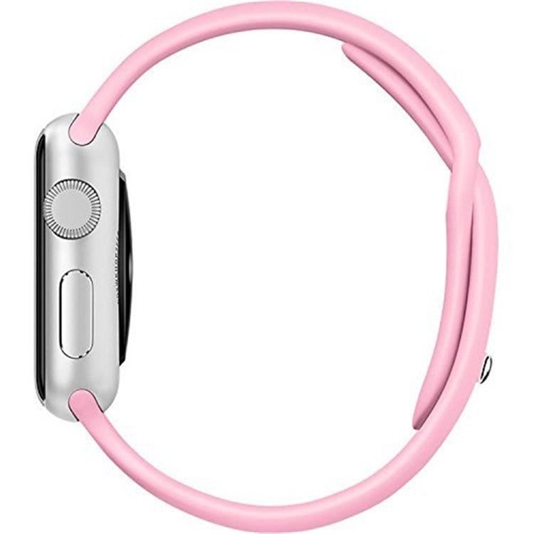 Silicone Wrist Strap Replacement for Apple Watch Series 10 9 8 7 SE 6 5 4 3 2 1 42mm / 41mm / 40mm / 38mm (Standard Length) - Style H