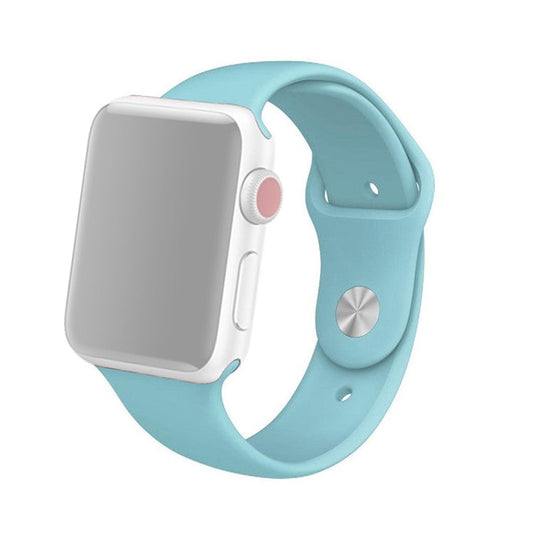 Silicone Wrist Strap Band for Apple Watch Series 10 42mm / 9 8 7 41mm / SE (2023) SE (2022) SE 6 5 4 40mm / 3 2 1 38mm (Lengthen Length), Size: M / L - Style Q