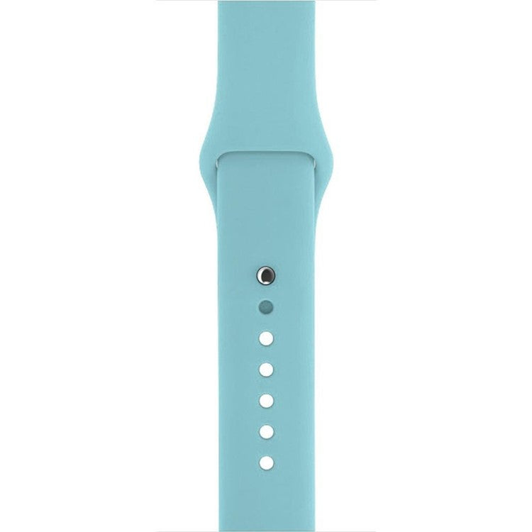 Silicone Wrist Strap Band for Apple Watch Series 10 42mm / 9 8 7 41mm / SE (2023) SE (2022) SE 6 5 4 40mm / 3 2 1 38mm (Lengthen Length), Size: M / L - Style Q
