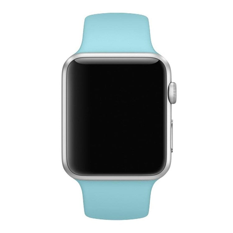 Silicone Wrist Strap Band for Apple Watch Series 10 42mm / 9 8 7 41mm / SE (2023) SE (2022) SE 6 5 4 40mm / 3 2 1 38mm (Lengthen Length), Size: M / L - Style Q