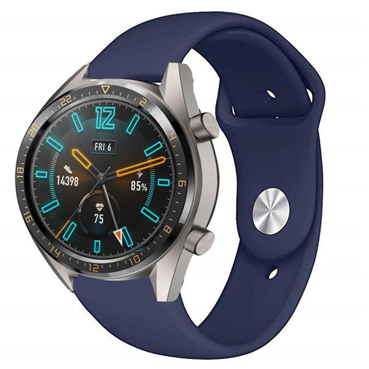 22mm Silicone Watch Strap for Huawei Watch GT/ Watch Magic - Dark Blue