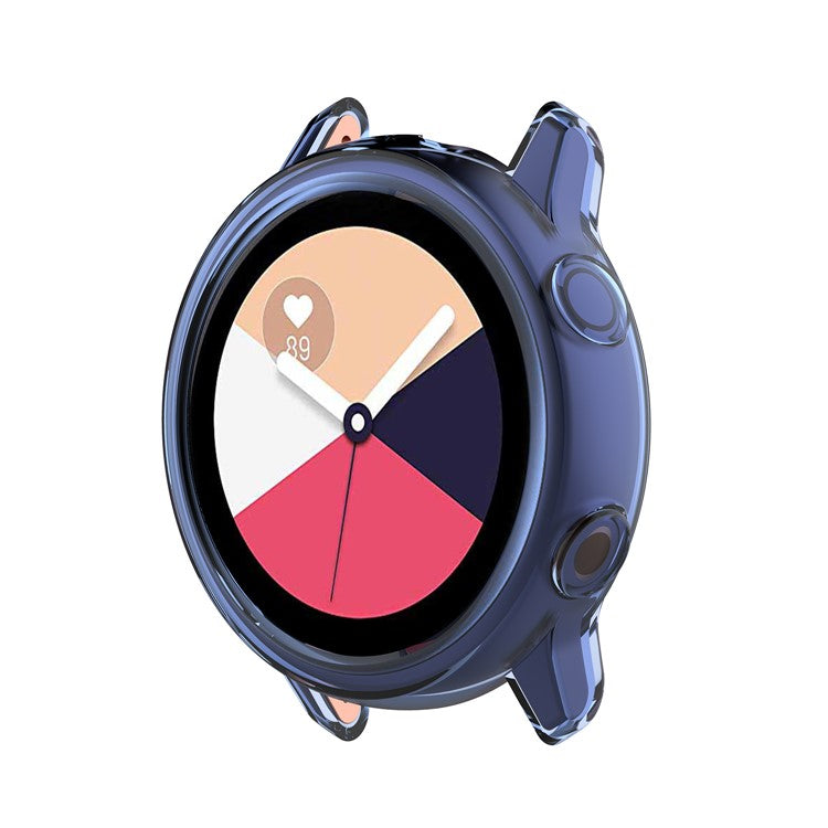 Soft TPU Protective Case Cover for Samsung Galaxy Watch Active R500 - Blue